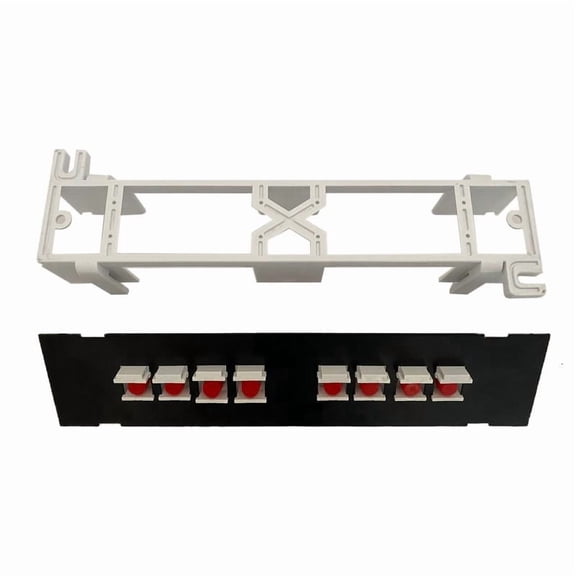 CEORPER Optical Fiber Wall Mount Ethernet Cable Bar Keystone- Jack RJ45 Coupler