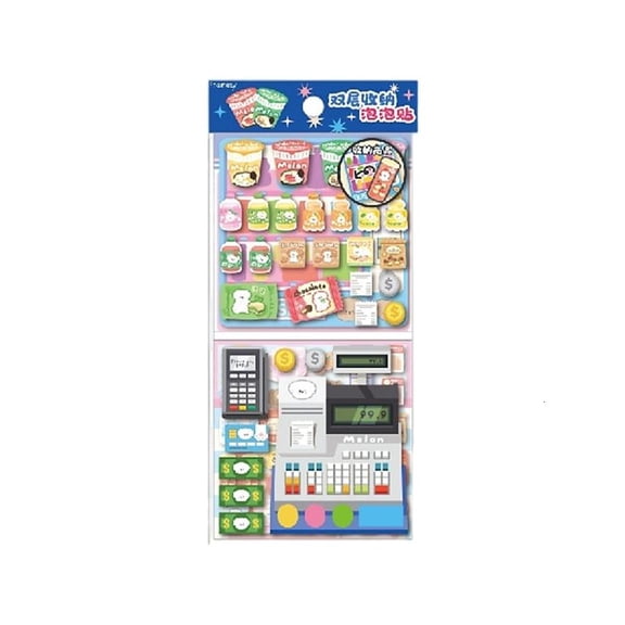 CEORPER Pack of 1 Portable Plastic Double Layer Bubble Sticker for School and Home
