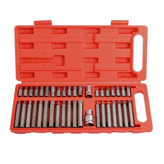 CEORPER Pack of 40 Socket Spanner Set Including Tool Box for Garage and Household Use
