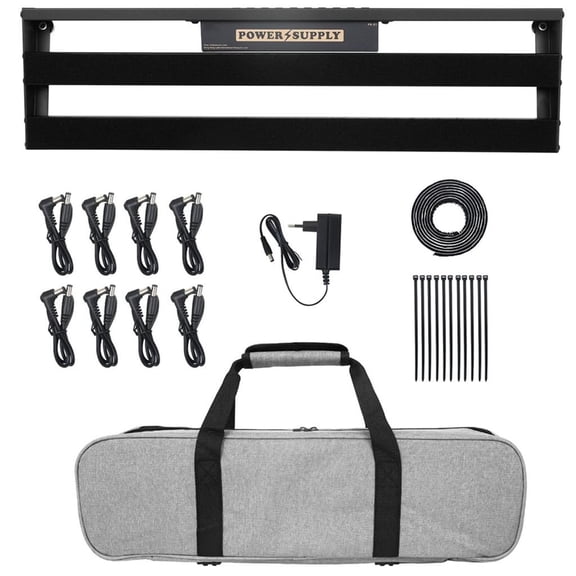 CEORPER Pedalboard Pedal Cable Pedal Board with Built-in Power Supply Effect Pedalboard