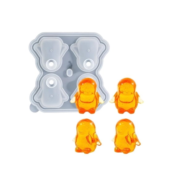 CEORPER Penguins Shape Ice Cube Tray Silicone Molds for Kids and Adults Party Fun
