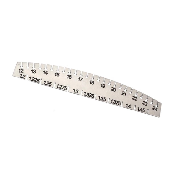 CEORPER Piano String Measuring Ruler High Precisions Tuning Tool Metal Piano String Gauge for Accurate Piano String Measurement