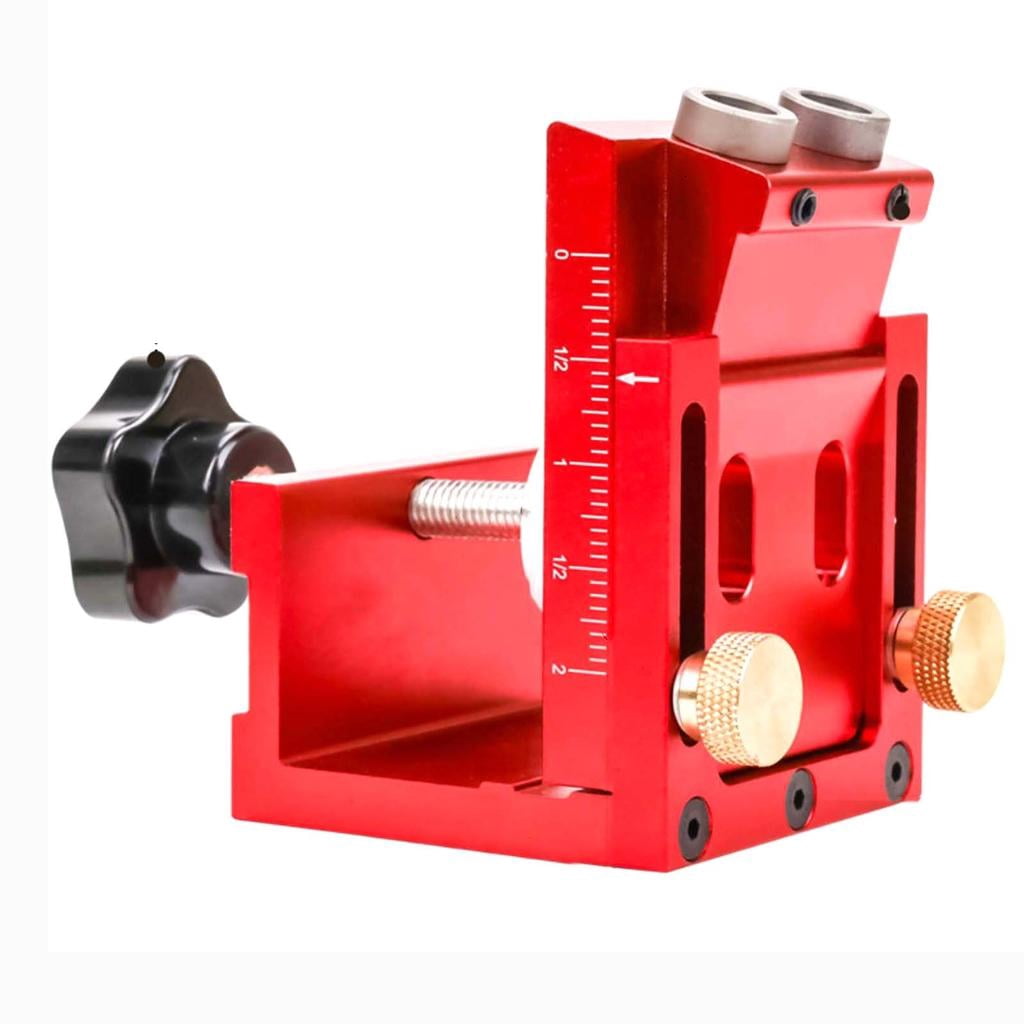 CEORPER Pocket Hole Jig Set,Woodworking Inclined Hole Jig for Woodworking Angled Drillings Hole, Angled Carpentry Locators