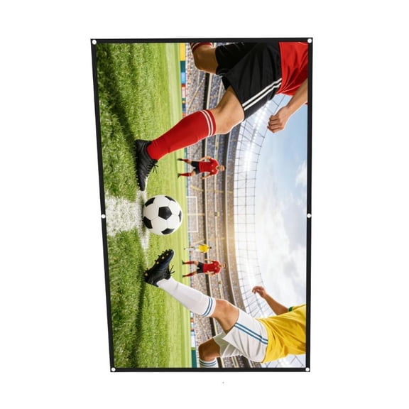 CEORPER Portable Projector Screen 16:9 Format High Reflectivity Polyester For Movie