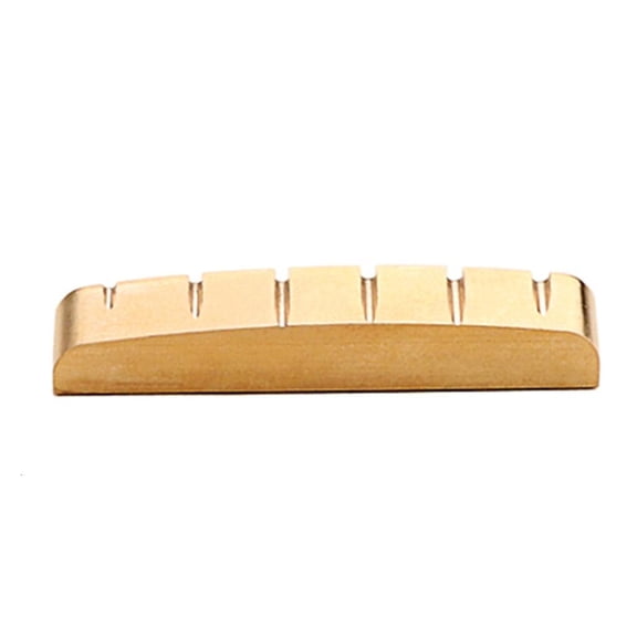 CEORPER Pre-Slotted Guitar Nuts Real Slotted Brass Nut Saddle for 6 String Electric, Acoustic, Classical Guitar Durable