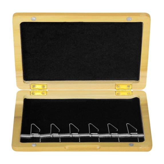 CEORPER Premium Walnut Bassoon Reed Storage Case With Wall Hook Holds 6 Reed Securely Stylish Bassoon Reed Organizers