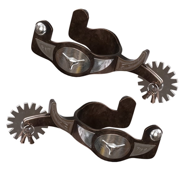 CEORPER Premiums Rotating Rowel Spurs for Precise Equine Control Rusts Proof Stainless Steel Features Secure Rivets