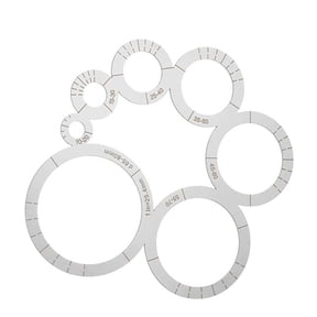 CEORPER Professional Stainless Steel Round Corner Cutting Ruler Tool for Cutting