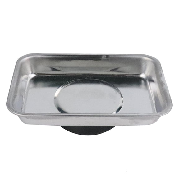 CEORPER Rectangle Magnetic Tool Tray 4 inches Metal Parts & Tool Organization for Screws Sockets Bolts Pins Automotive Repairs
