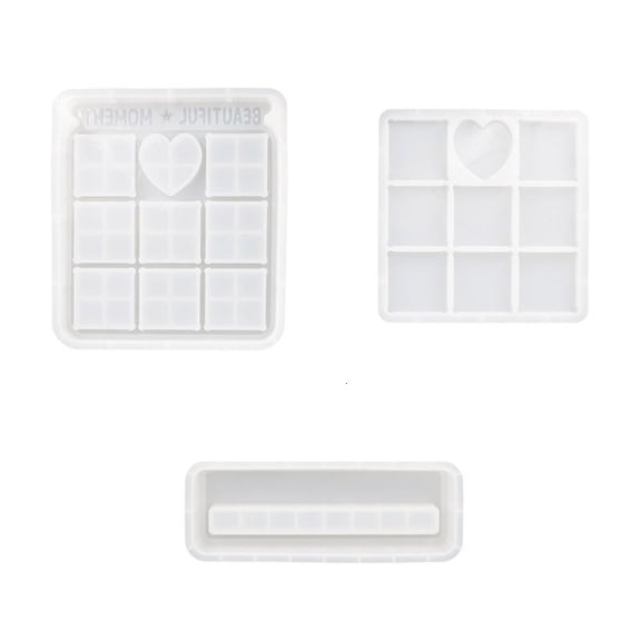 CEORPER Rectangle Mirror Photo Frame Mold Epoxy Glue Silicone Mold Table Ornament Mold