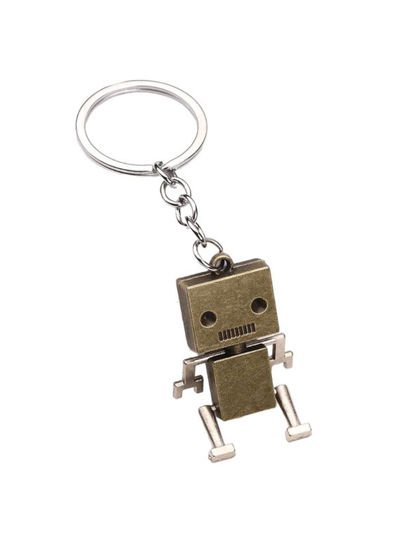 Retro Style Robot Keychain Collection Movable Robot Charm For Men Women Teens