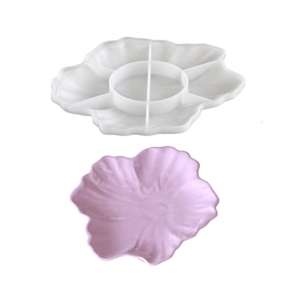 CEORPER Reusable Silicone Craft Mold For Resin Jewelry Tray Candle ...