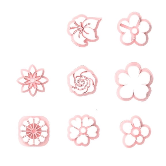 CEORPER Reusable plastic Blossom Molds Polymer Clay Earring Maker Crafting Tool Set