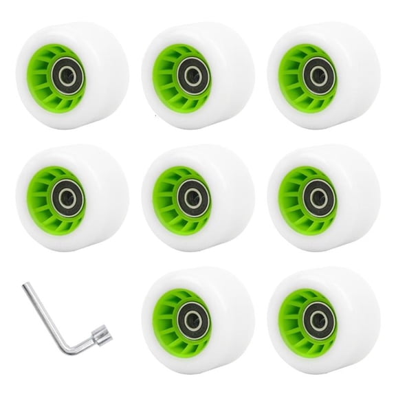 CEORPER Roller Skate Wheels Set, Wear Resistant Wheels for Double Row Skate Skateboard