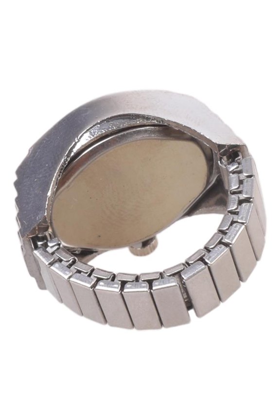Round Ring Love Watch Unique Shape Elasticity Ring Convenient to Wear Unisex