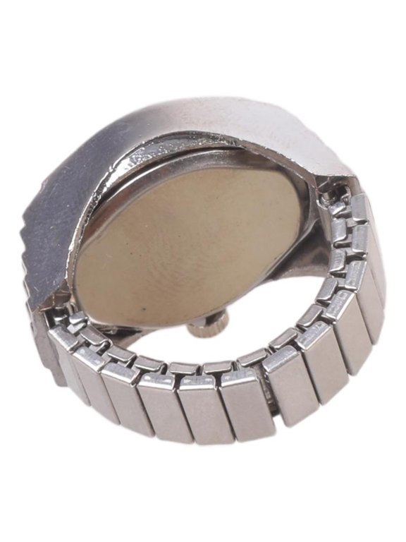 Round Ring Love Watch Unique Shape Elasticity Ring Convenient to Wear Unisex
