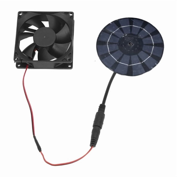CEORPER Round Solar Exhaust Fan Waterproof Solar Panel Fan Controller ...