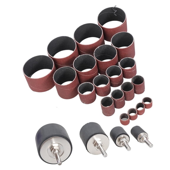 CEORPER Sanding Drum 60# 80# 120# Sand Ring Connecting Decor Installed on Electric Tools