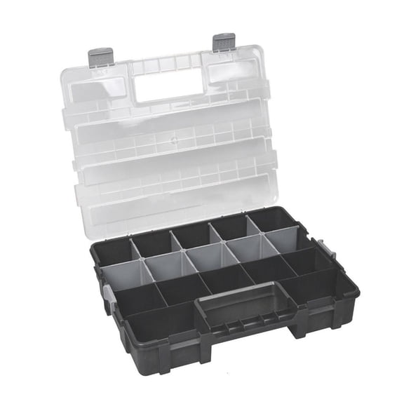 CEORPER Screw Organizer Box with Lid Compartment Tool Bin Divider Compartment Container