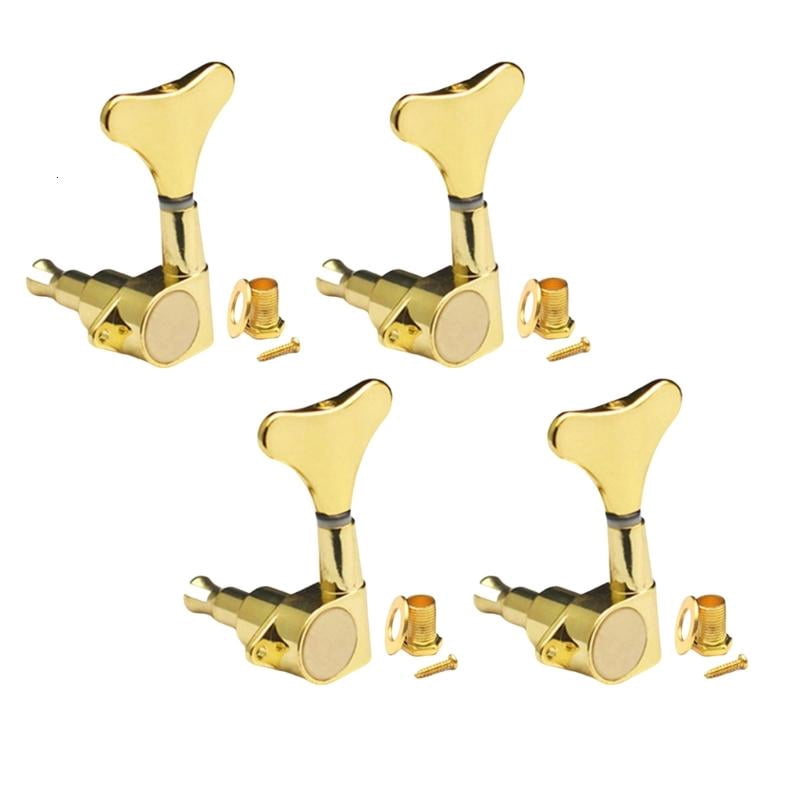 CEORPER Sealed Bass Guitar Tuning Pegs Fishtail Shaped Button Bass Machine Head Tuners