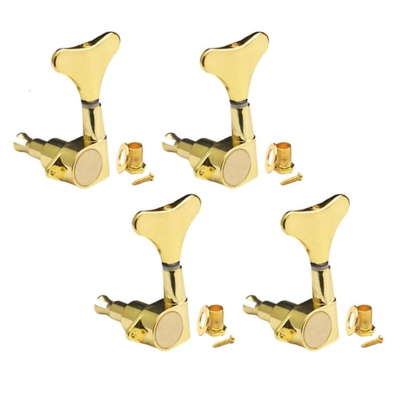 CEORPER Sealed Bass Guitar Tuning Pegs Fishtail Shaped Button Bass Machine Head Tuners