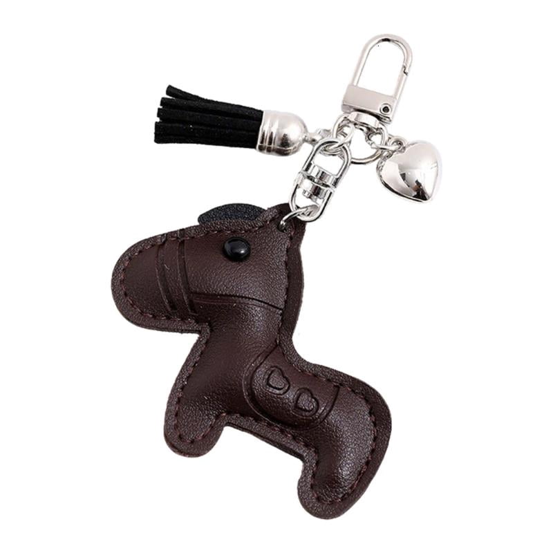 CEORPER Secure Alloy Hook Keychain Cartoon Horse Key Chain with Heart ...