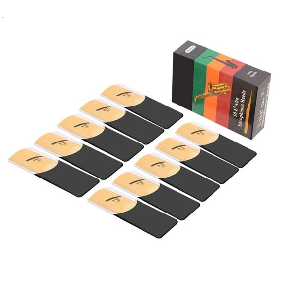 CEORPER Set of 10 Alto Saxophone Reeds 2-1/2 Reeds for Alto Sax