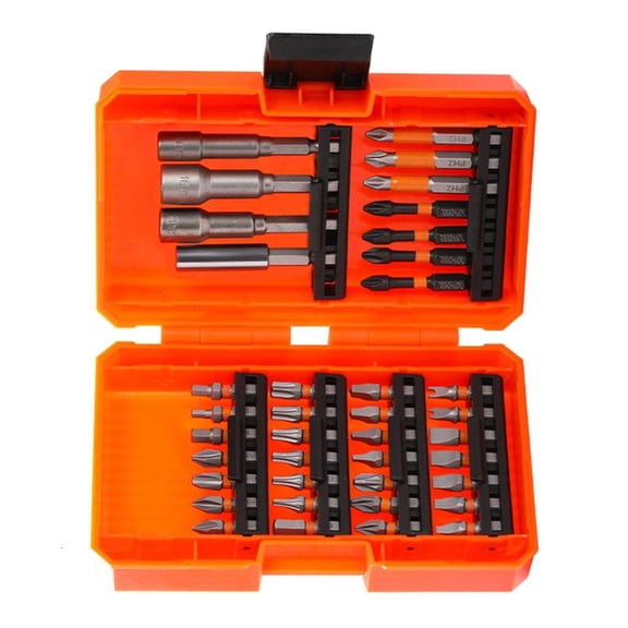 CEORPER Set of 39 Multipurpose Screwdriver Drill Bit Set with Socket and Connecting Rod for Various Home Projects