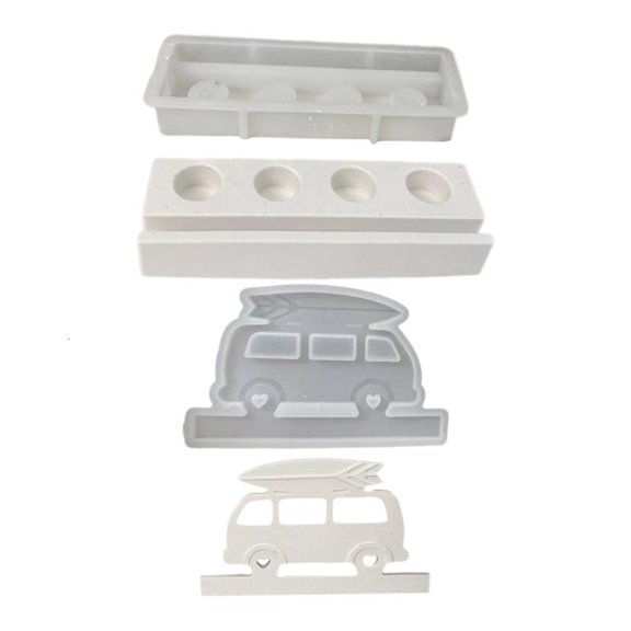 CEORPER Silicone Candle Holder Mold Candlestick Mould Plug-in Campers Decorations Mold