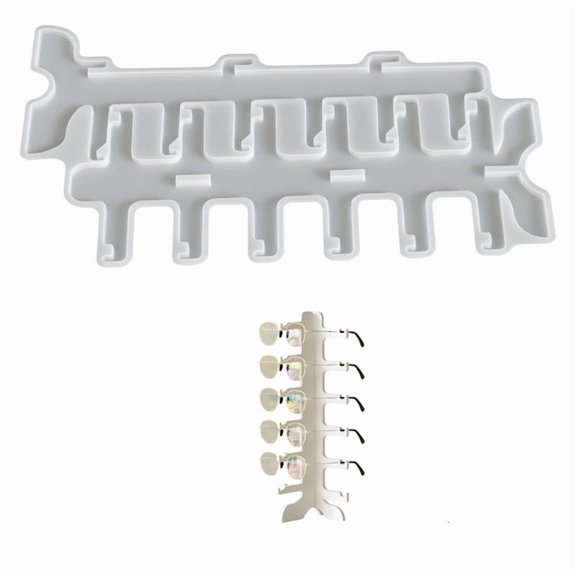 CEORPER Silicone Eyewear Rack Mold With 6 Compartments For Organizing Accessories