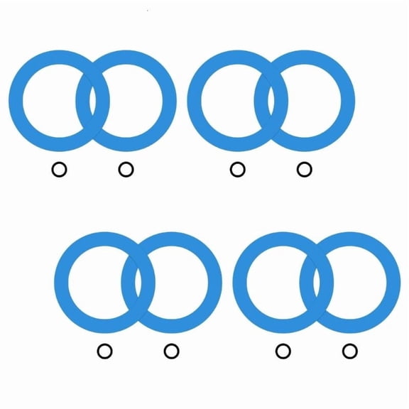 CEORPER Silicone Flat Gasket Soft Pad for Tap Drainages Pipe Seals Washer O Rings