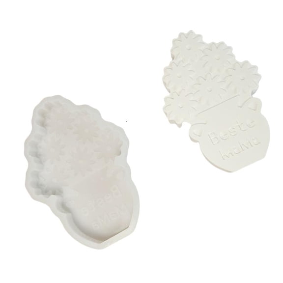 CEORPER Silicone Mold for DIY Mothers Day Vase Crafting Candle Stone Diffuser Mould