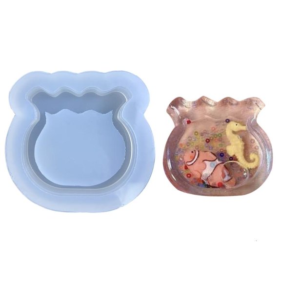 CEORPER Silicone Shaker Molds Resin Casting Shaker Mold Jewelry Pendant Making Mould