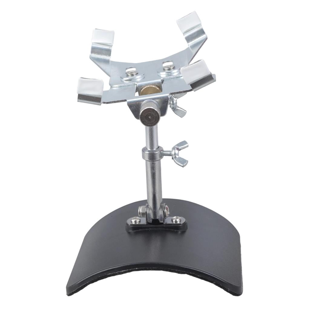 CEORPER Silver Stand Stable Nonslip Design Guitar Playing Rack for Secure Performances