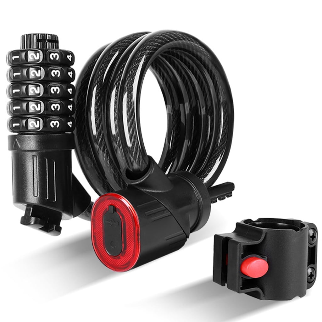 CEORPER Smarted Rechargeable Bike Lock Integrated Automatic Light Charging Anti Thefts Durability Cycling Safety Accessory