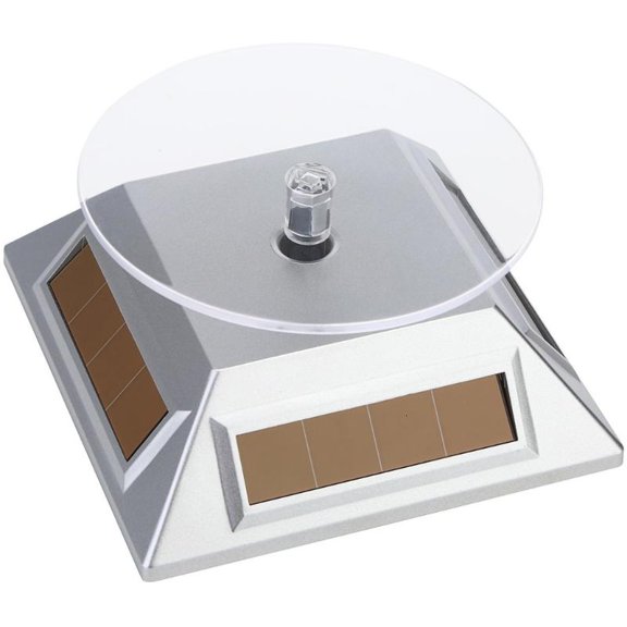 CEORPER Solar Rotating Showcase Stand Small Design for Jewelry Phone Accessories