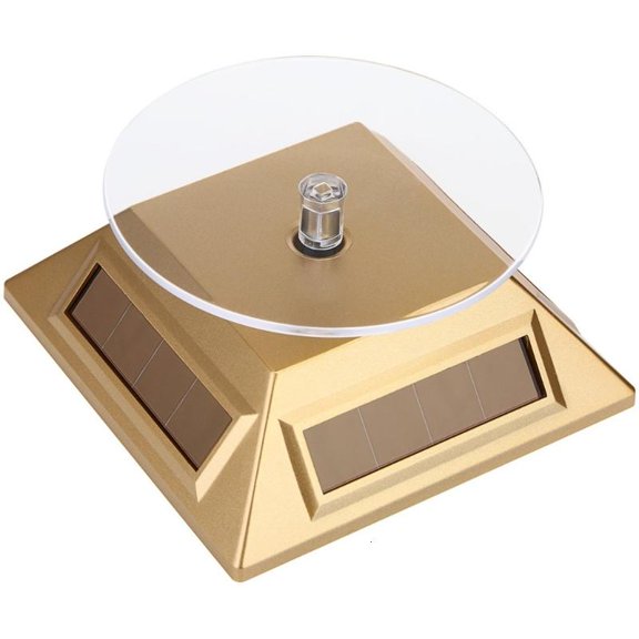 CEORPER Solar Rotating Showcase Stand Small Design for Jewelry Phone Accessories