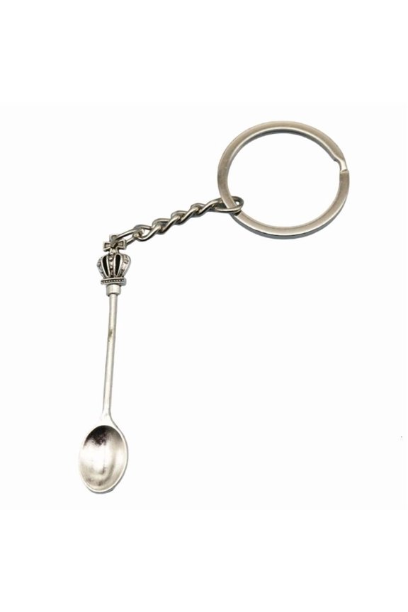 Solid Metal Spoon Keychain Rustproof For Daily Use