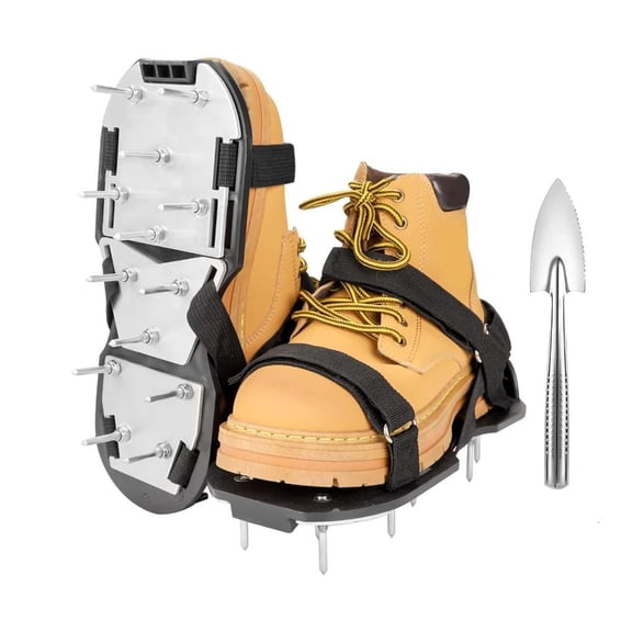CEORPER Spiked Aerating Shoes For Compacted Soil Garden Shovel Tool Included for Garden