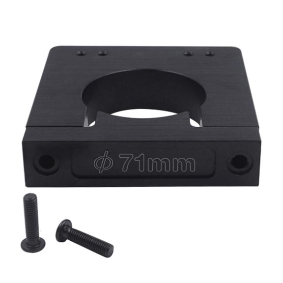 CEORPER Spindle Motor Holder CNC Motor Bracket 71mm Aluminum Shaft Spindle Motor Mount Kit for CNC Router Engraver ID 71mm