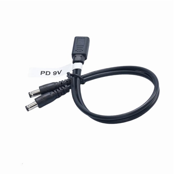 CEORPER Splitter USB C To 5.5x2.1mm Charging Cable 9V 12V 3A For LED Router Camera