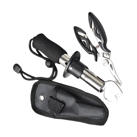 CEORPER Stainless Line Cutter Hook Remover Fish Gripper Fishing Pliers with Storage Bag