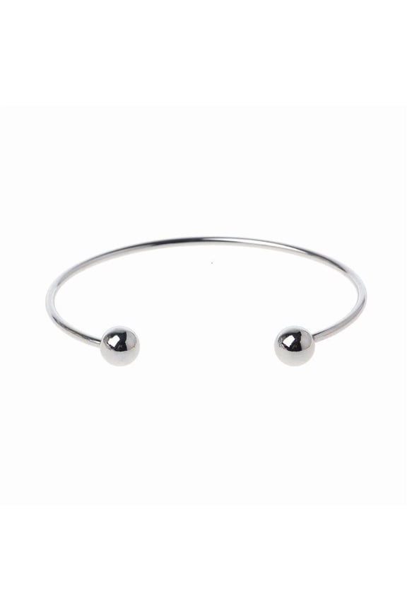 Stainless Steel Bracelet Screw End Ball Cuff Charm Beads Diy Jewelry Making