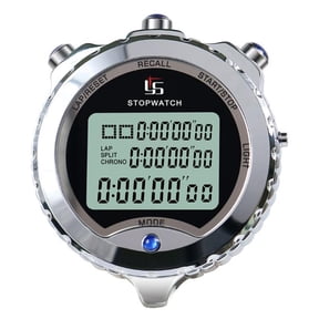CEORPER Stopwatch Sport Timer Lap Split Stopwatch with Clock Calendar Alarm, Shockproof