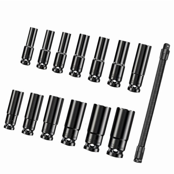 CEORPER Strong 14PCS Ratchet Socket Set With 350mm Extension For Tight Spaces