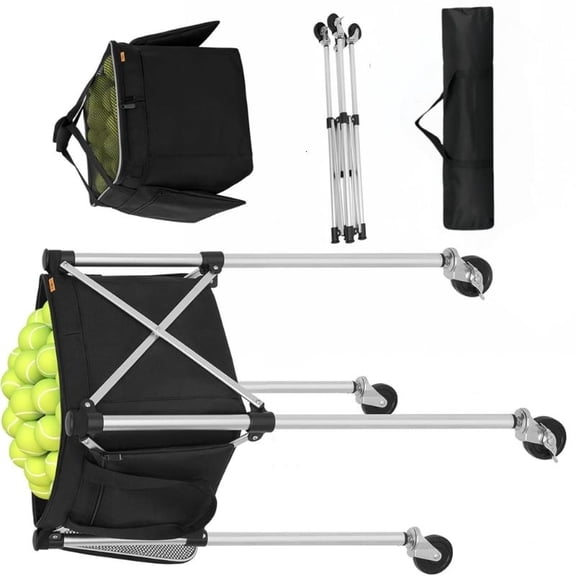 CEORPER Strong Tennis Add instance Cart With Water Resistant Cloth Fabric