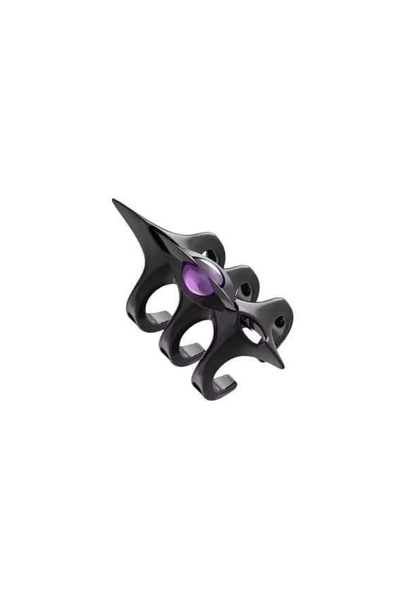 Sturdy Alloy Three Point Spikes Rings Adjustable Size for Long Time Wear