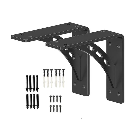 CEORPER Sturdy Metal Triangle Bracket Metal Mantel Brackets Perfect for Wall Mounted
