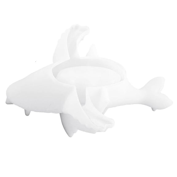 CEORPER Sturdy Silicone Whale Mold for Making Plaster Ornaments and Scented Candle