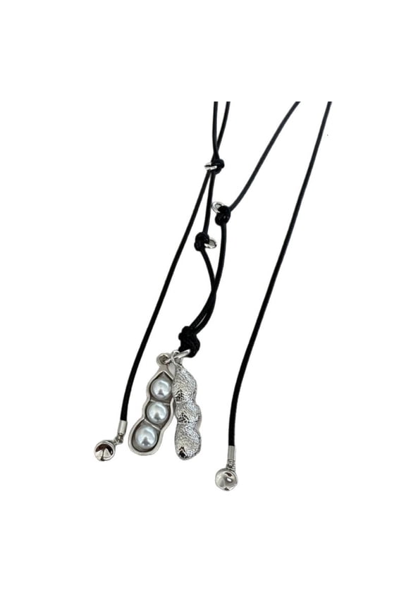 Stylish Peanut Pea Necklace Light User Friendly Easy Clean Gold Silver